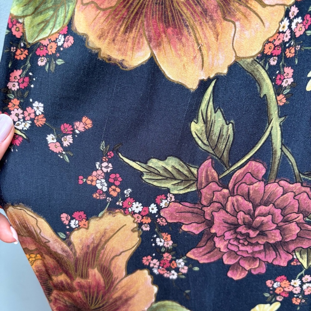 AGUA BENDITA Amaia Maxi Skirt Floral Black M - Picture 9 of 15